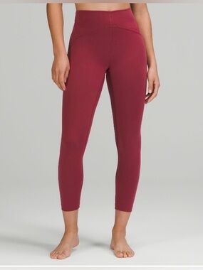 Lululemon InStill High-Rise Tight 25” Mulled Wine Size 18